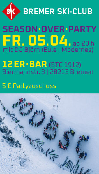 Season-Over-Party am Freitag, 05.04.2024