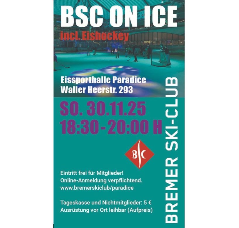 Eislaufen und Eishockey für alle Mitglieder